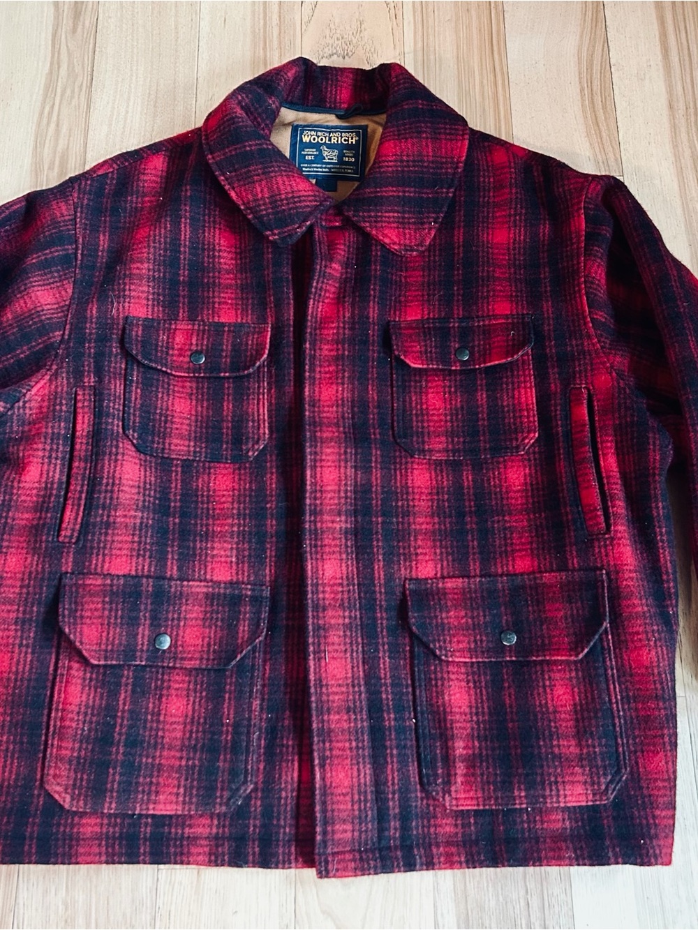 Vintage Woolrich field hunting jacket- buffalo check- 3XL-NEW